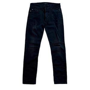 IRO Black Ripped Design JEANS Men’s 32” | MADE IN ITALY Black Slim Men’s Jeans